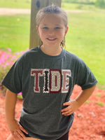 School Double Varsity Block Applique Tee