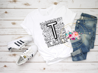 Teacher Typography Tee