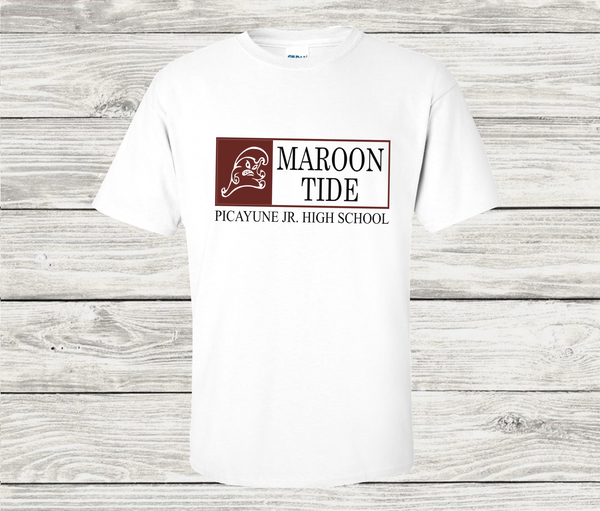 School Block tee with logo