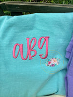 Spring monogram tee