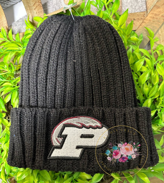 Chunky knit picayune beanie