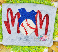 Baseball mom bandana tee