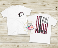 Baseball flag tee