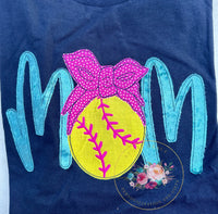 Softball mom bandana tee