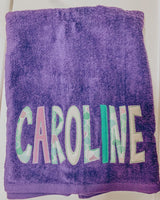 Appliqué beach towel