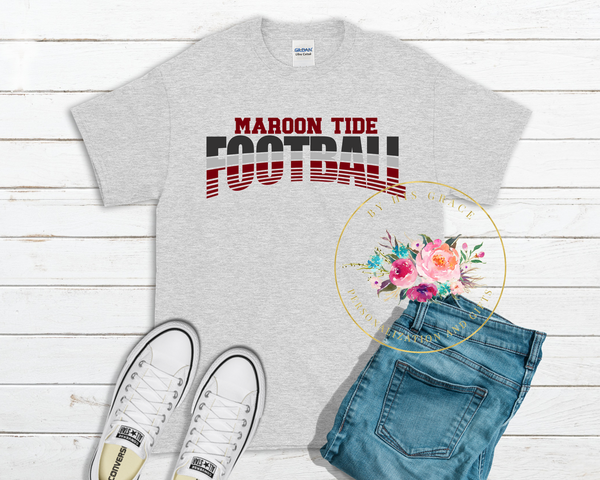 School Football Stripe Tee