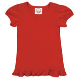 Personalized ruffle tee